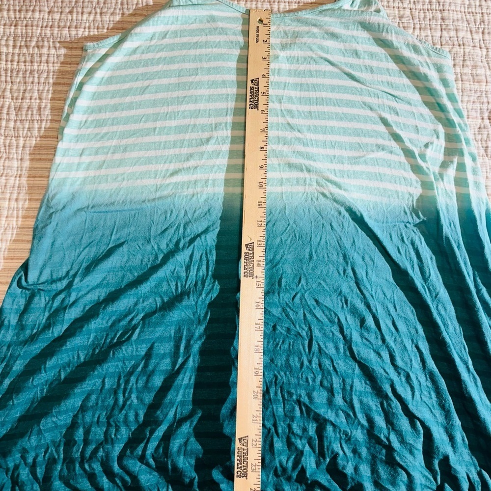 Umgee Green And White Dress, Size L - Picture 7 of 7